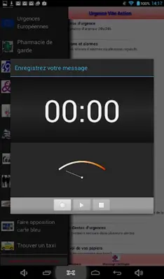 Urgence Vite Action U.V.A (avec alertes) android App screenshot 2